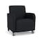 Lesro Siena Lounge Reception Guest Chair w/ Front Casters, 27 in W 29.5 in L 32.5 in H SN1101 - alternate 1
